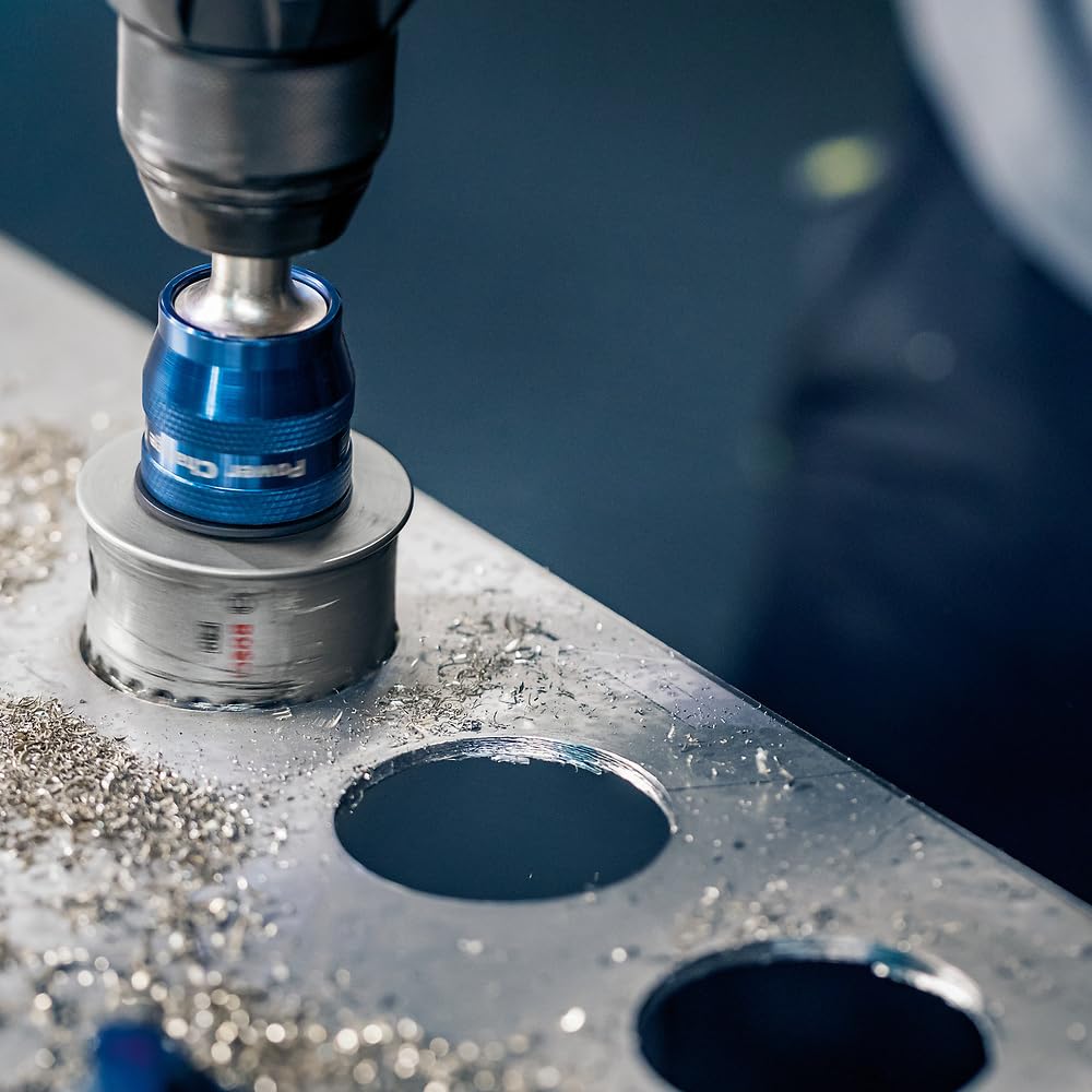 Bosch 1x Scie trépan PRO Sheet Metal Power Change Plus (pour Tôles en acier inoxydable, Tôles en acier, Ø 16 mm, Professional Accessoire Perceuses/visseuses rotatives)