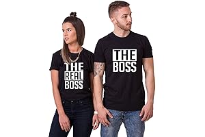 Couple Shirts for Him and Her: The BOSS & The Real BOSS