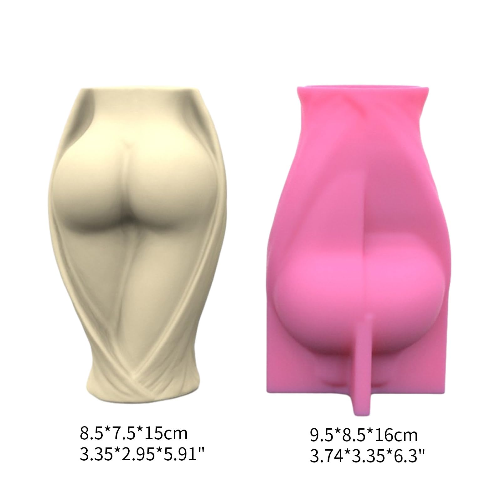 Molde de silicona para maceta, cuerpo humano, molde de yeso, forma de resina, jarrón, suculenta, maceta, candelero, decoración, molde de regalo hecho a mano