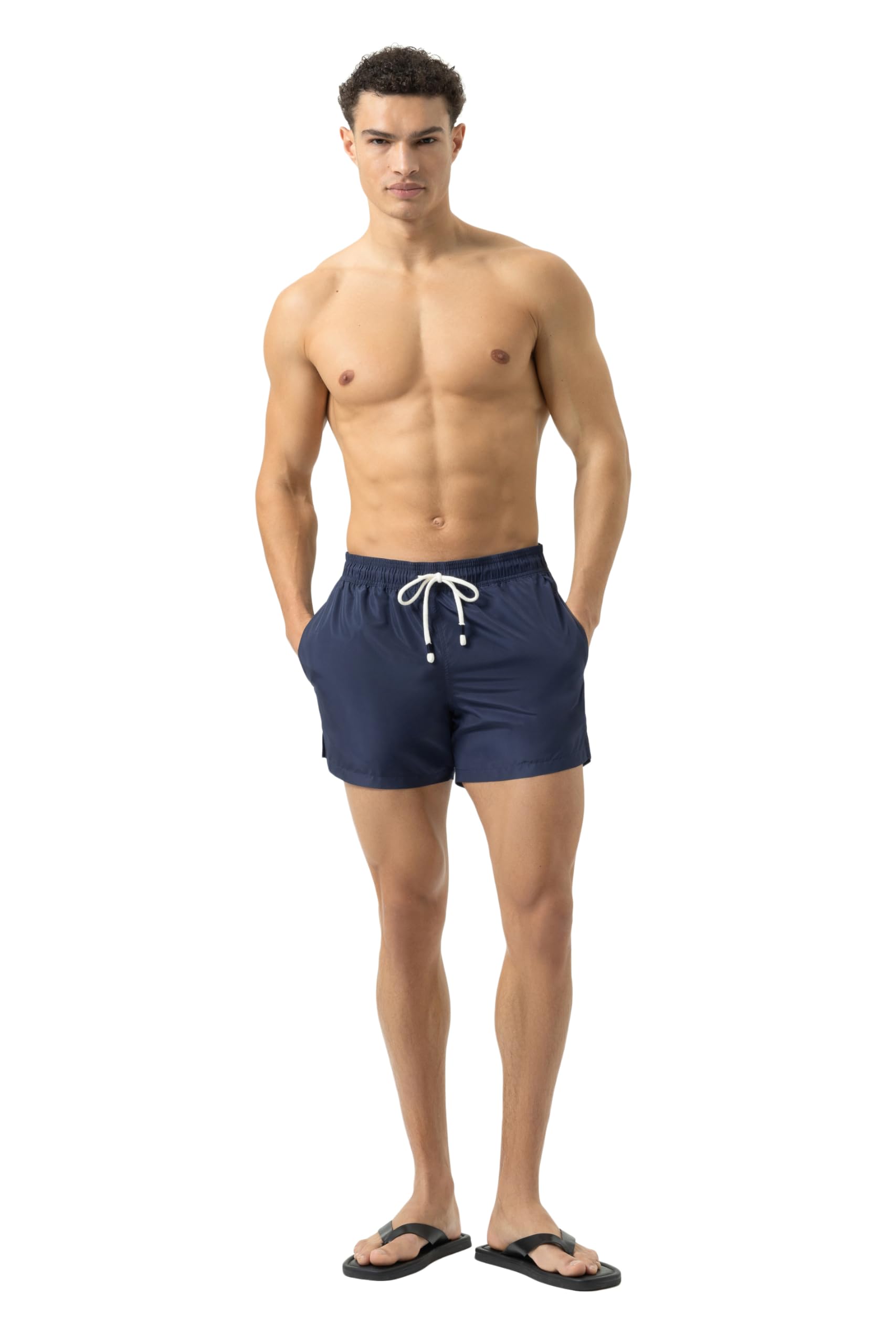 Mey Herren Badeshort: Elastischer Bund mit Kordelzug, Seitliche Eingrifftaschen, Meerwasserresistent, Leichte, schnell trocknende Stoffqualität, Bequeme Passform, Serie Light and Free