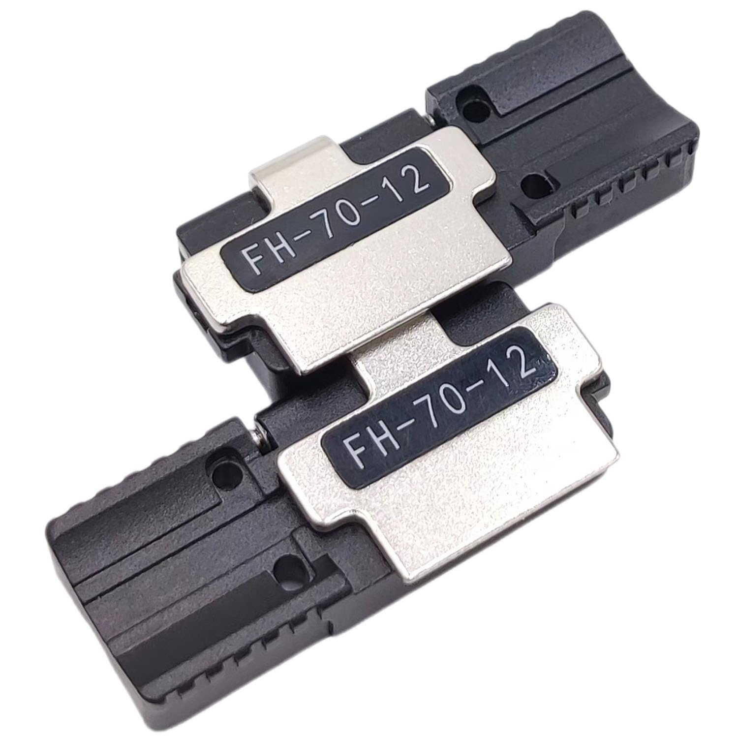 2Pcs/set FH-70-12 12 Core Fiber Holder Sheath Clamps Fixlure Chuck for Fujikura FSM-90R FSM-88R FSM-70R FSM-70R+ splicer