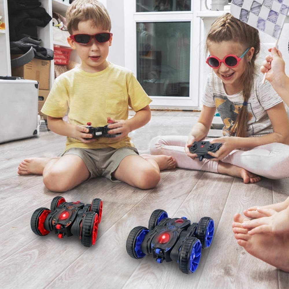 Remote Control Stunt Car, RC Car Toy All Terrain Off Road 4WD Double Sided Running, 360° Rotation & Flips Remote Control Car Toy Gift for Boys & Girls Aged 4 5 6 7 8 9 10 11 12: Toys & Games