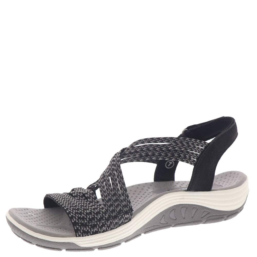 Skechers Reggae Cup-oh, Snap!, Sandalias de Punta Descubierta Mujer