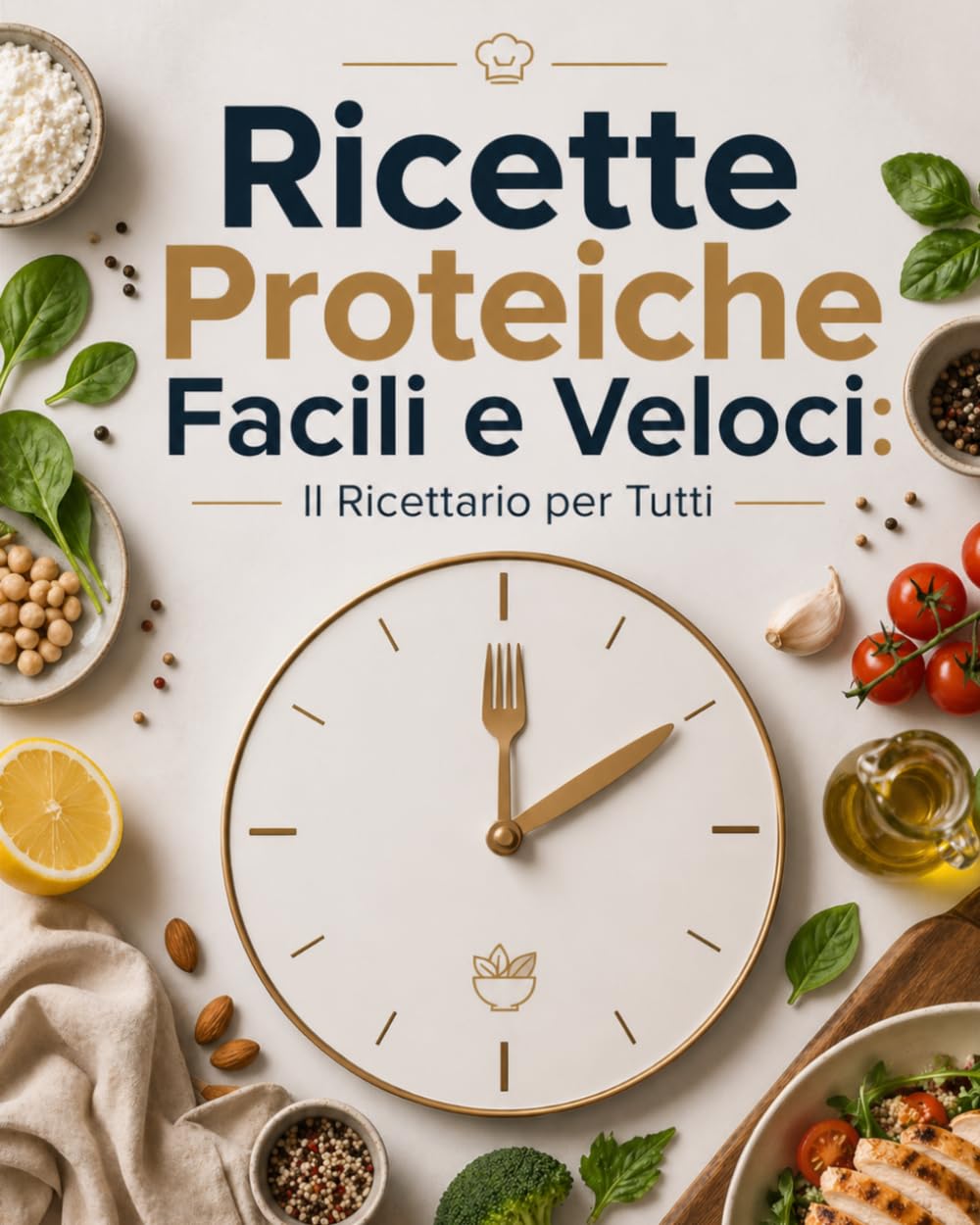 Ricette Proteiche Facili e Veloci : il ricettario per tutti: Pronti in 20 Minuti per Mangiare Sano Senza Stress