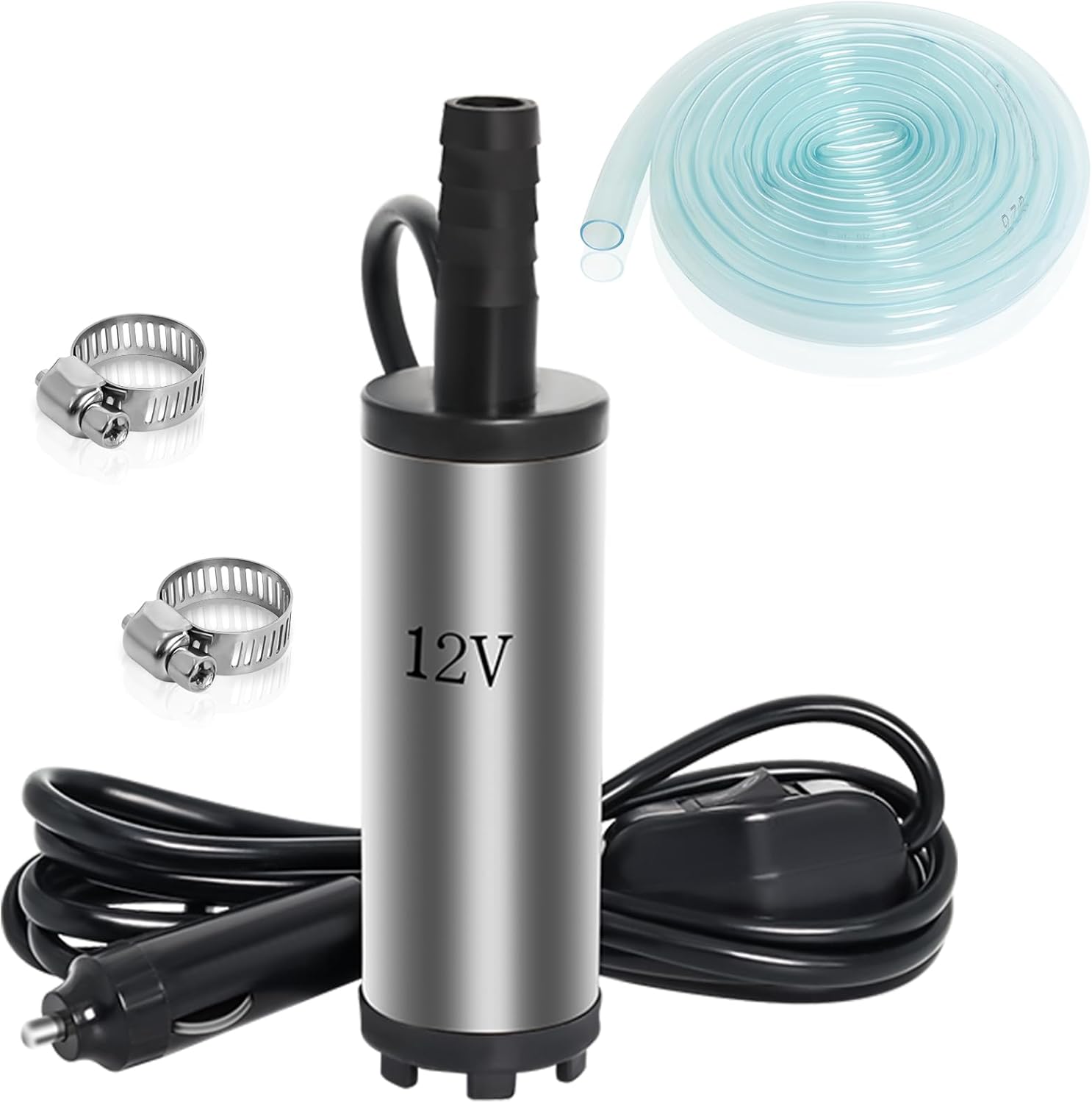 Fuel Transfer Pump 12V Fuel Pump Water Pump Portable Diesel Oil Pump