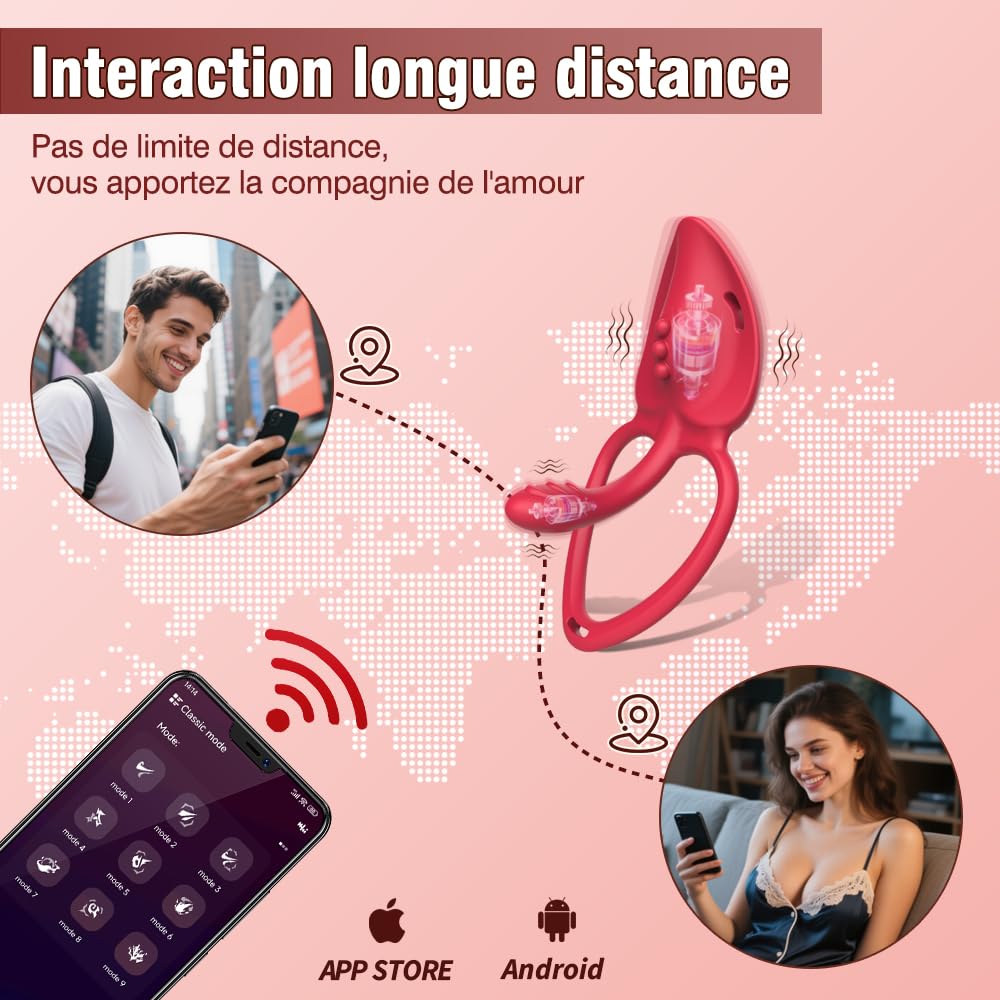 Vibratoreper donna professionale clotoride Ovetto Vibrante Vibratoriper donne con App 9 modalità Vibratore sexytoysys donna coppia Sex Toys Succhia Clotoride per Donna vibratore clitoride Wireless