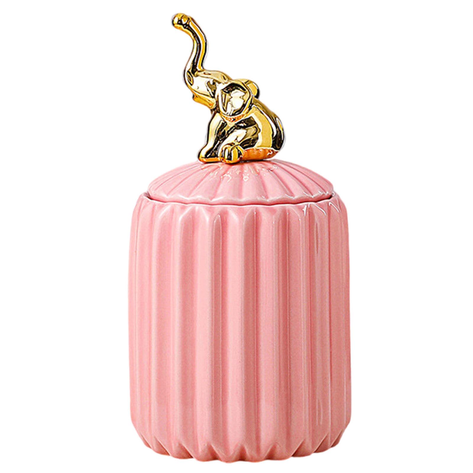 Urn, Beautiful Tiny Keepsake Urns - Suitable for Cemetery Burial or Niche(Elephant)