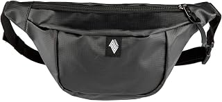 Nitro Hip Bag, Stylische Brusttasche, Gürteltasche mit 2 Fächern, Travel Pack, Heritage Umhängtasche, Festival Hüfttasche, Bauchtasche Tough Black
