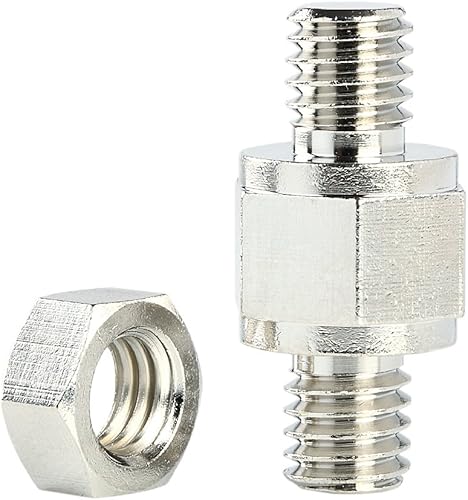 Miniatura 2 de Terminal de batería de poste lateral estándar de 2 piezas 38 16 Extensión extensor de perno compatible con GM y otros accesorios a la batería