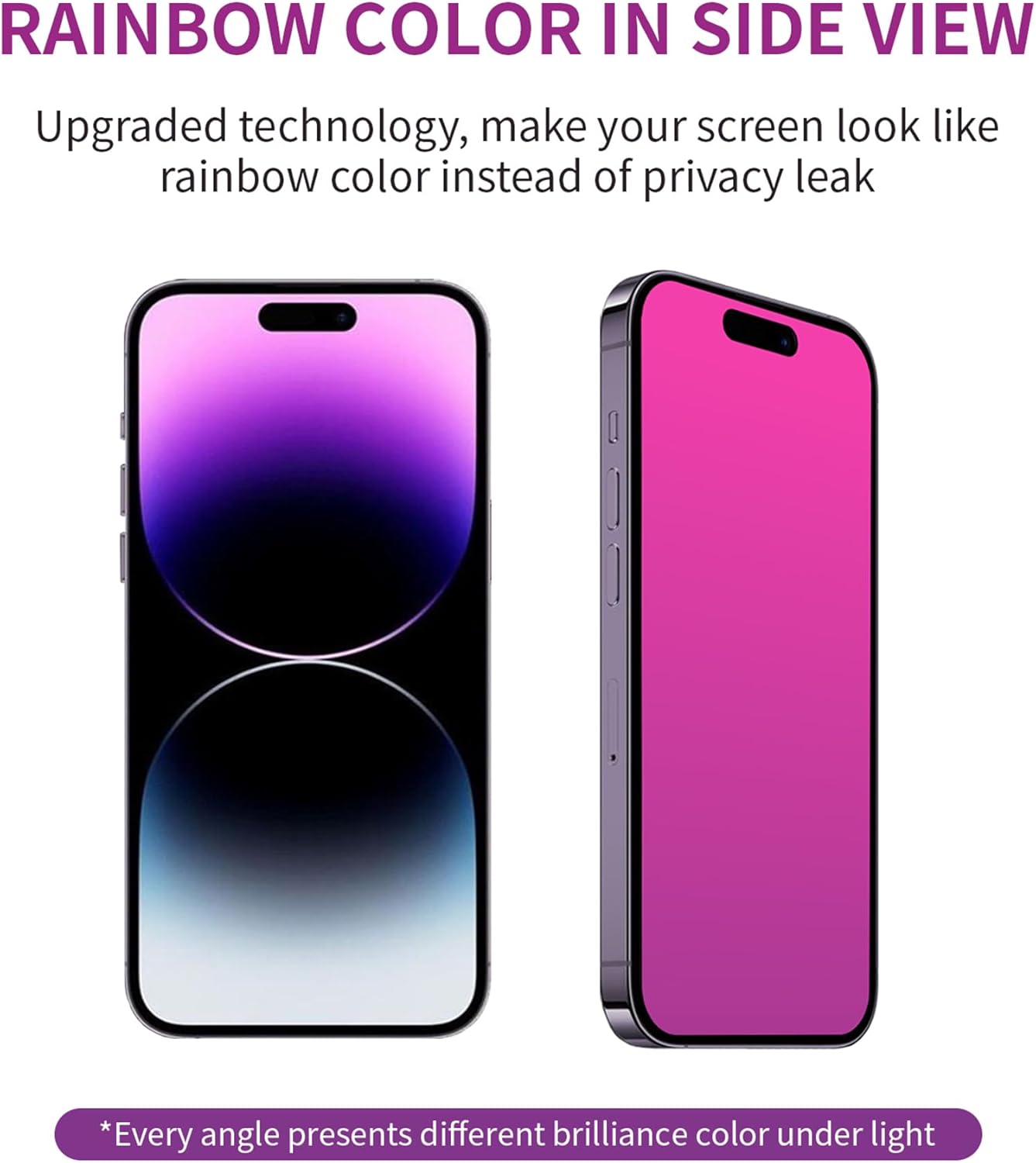 Privacy Screen Protector for iPhone 17 Pro Max Tempered Glass [2 Pack] Gradient Anti Spy Private Film Accessories Anti Blue Light 9H Hardness Easy Installation Bubble Free Case Friendly [6.9inch] - Image 4