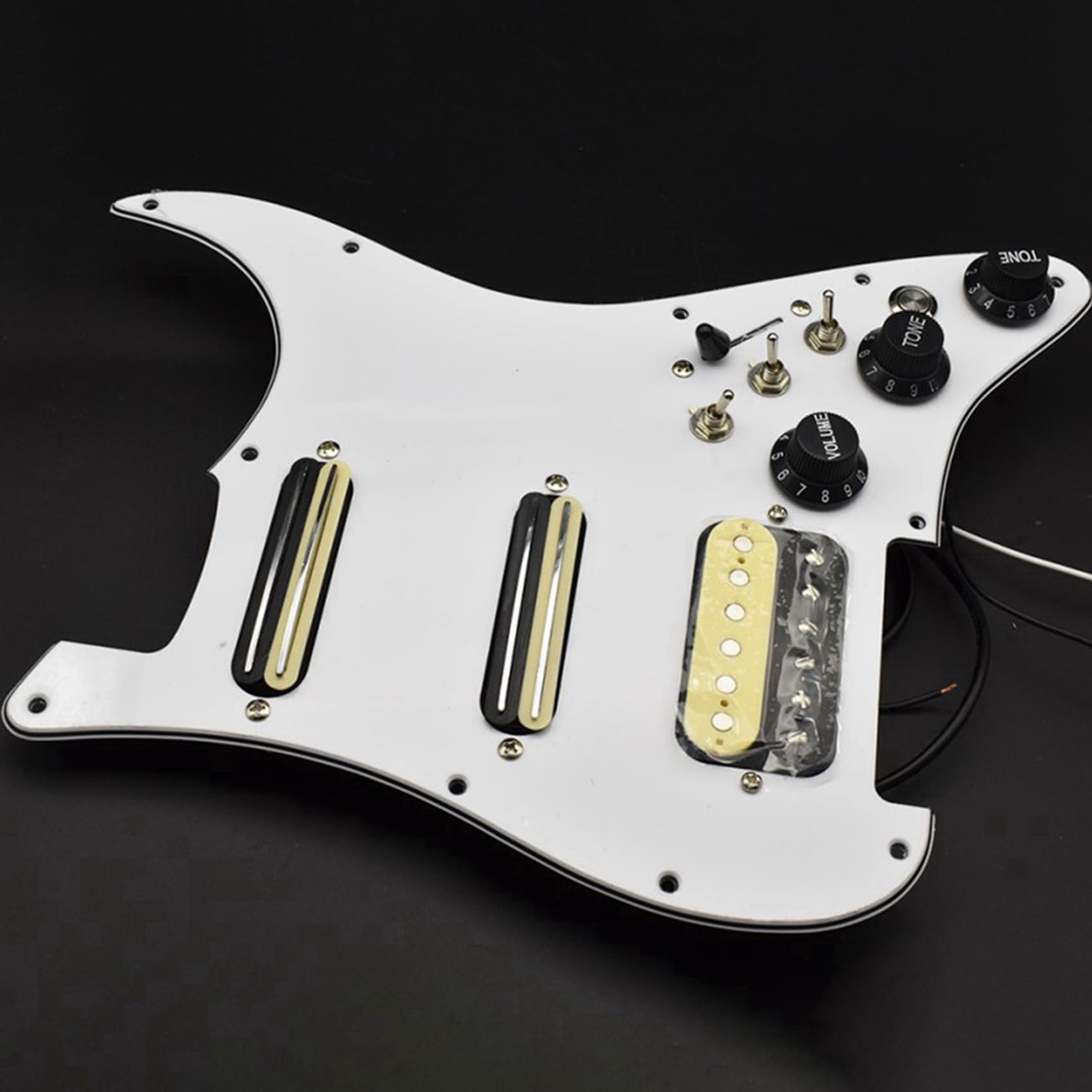3X Chitarra Elettrica Pickguard Pickup Cablaggio Caricato Battipenna Precablato Chitarra Pickguard Scratchplate Pickup Assembly