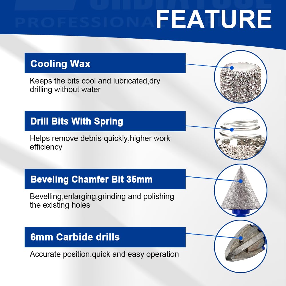 SHDIATOOL Diamond Core Drill Bits Set - Image 3