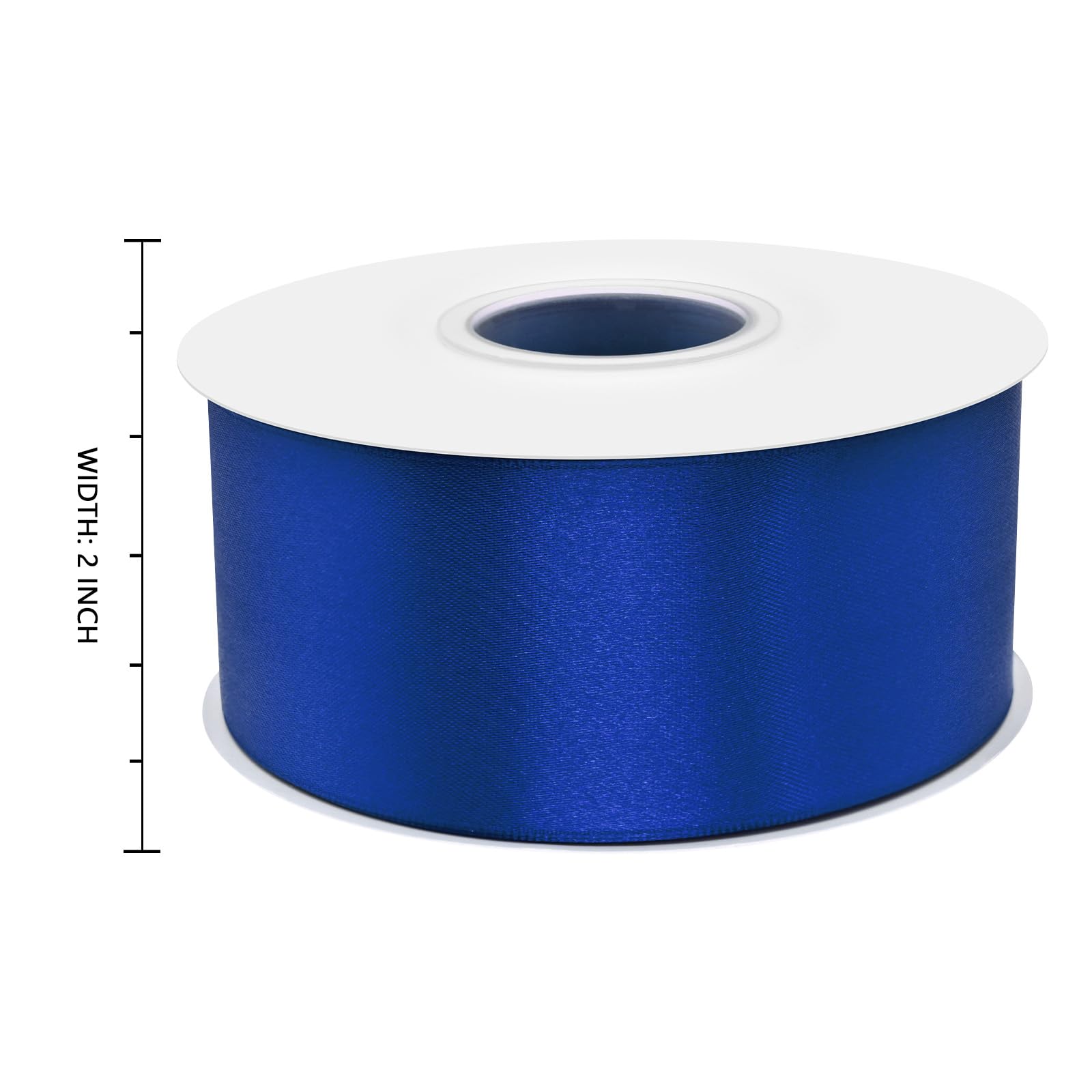 Snapklik.com : Double Face Royal Blue Satin Ribbon 2 Inch X 50 Yards ...