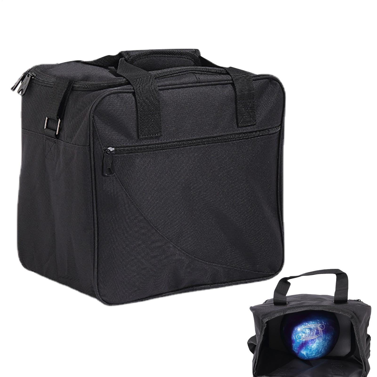 Kegeltasche – wasserdichte Stofftasche mit Schulterriemen, Tasche für Bowlingbälle mit gepolstertem Ballhalter, geeignet für Bowlingschuhe bis zum Tail