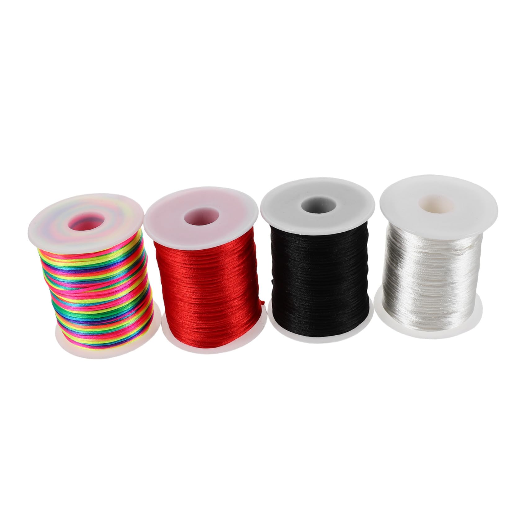 4rotoli Spago per Braccialetti Cerato Corda Intrecciata per Gioielli Spago Artigianale per Collane Cordino Cerato per Perline Filo per Creazioni di Braccialetti