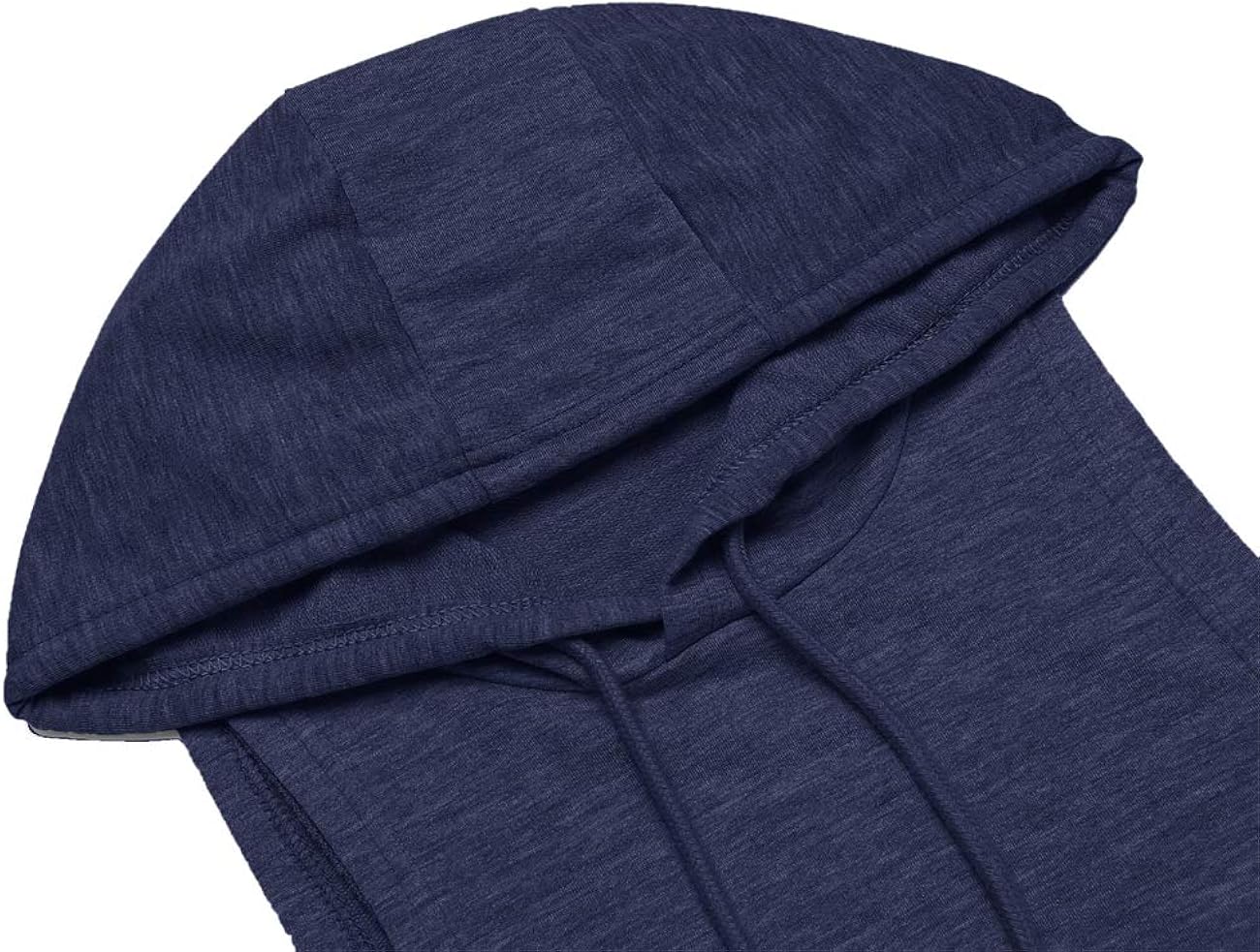 Poriff Mens Tank Top with Hood Pocket Gym Hoodie Workout Sleeveless Muscle Shirt Small Blue