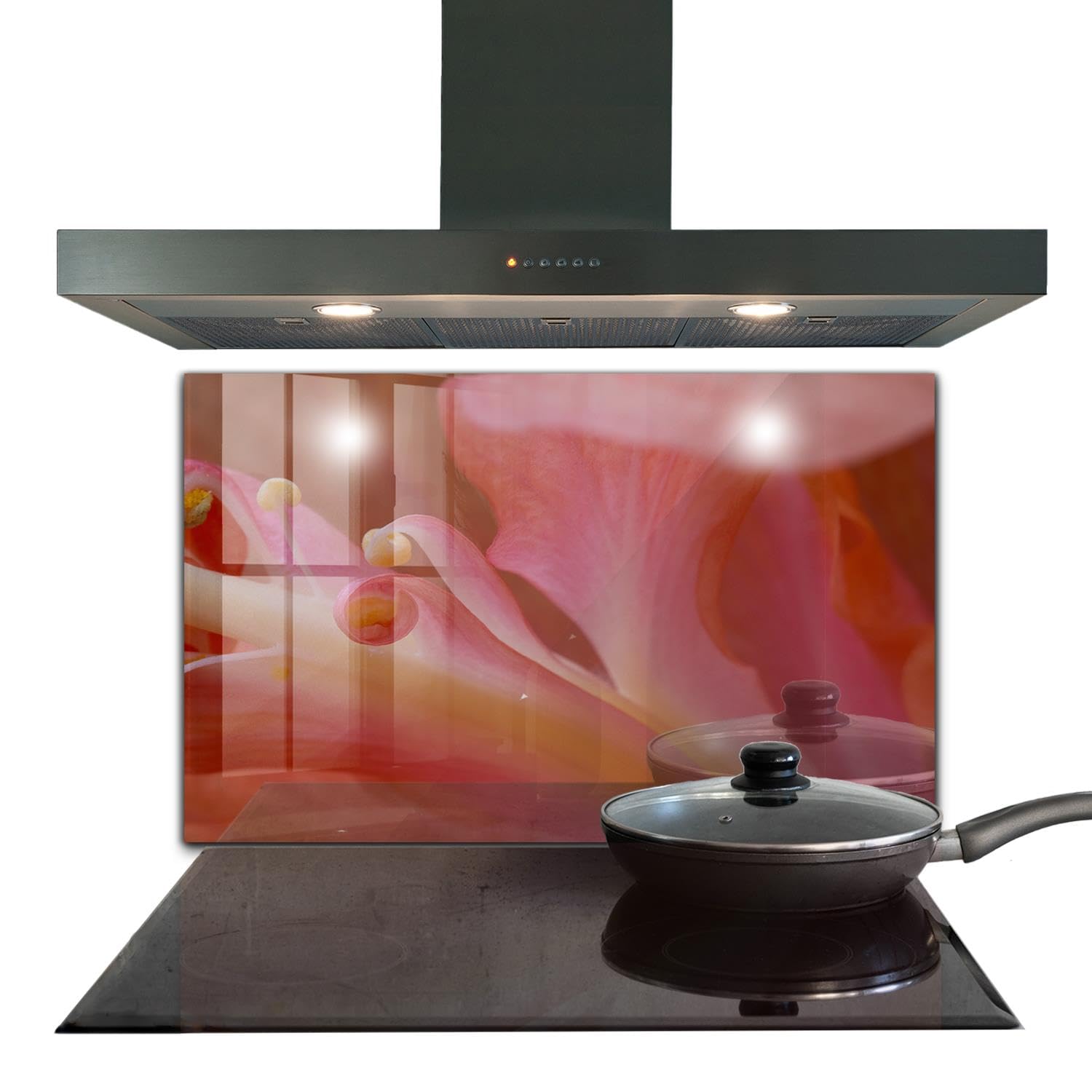 Panneau de cuisine 100x70 décoration murale autocollante en verre trempé pour intérieur