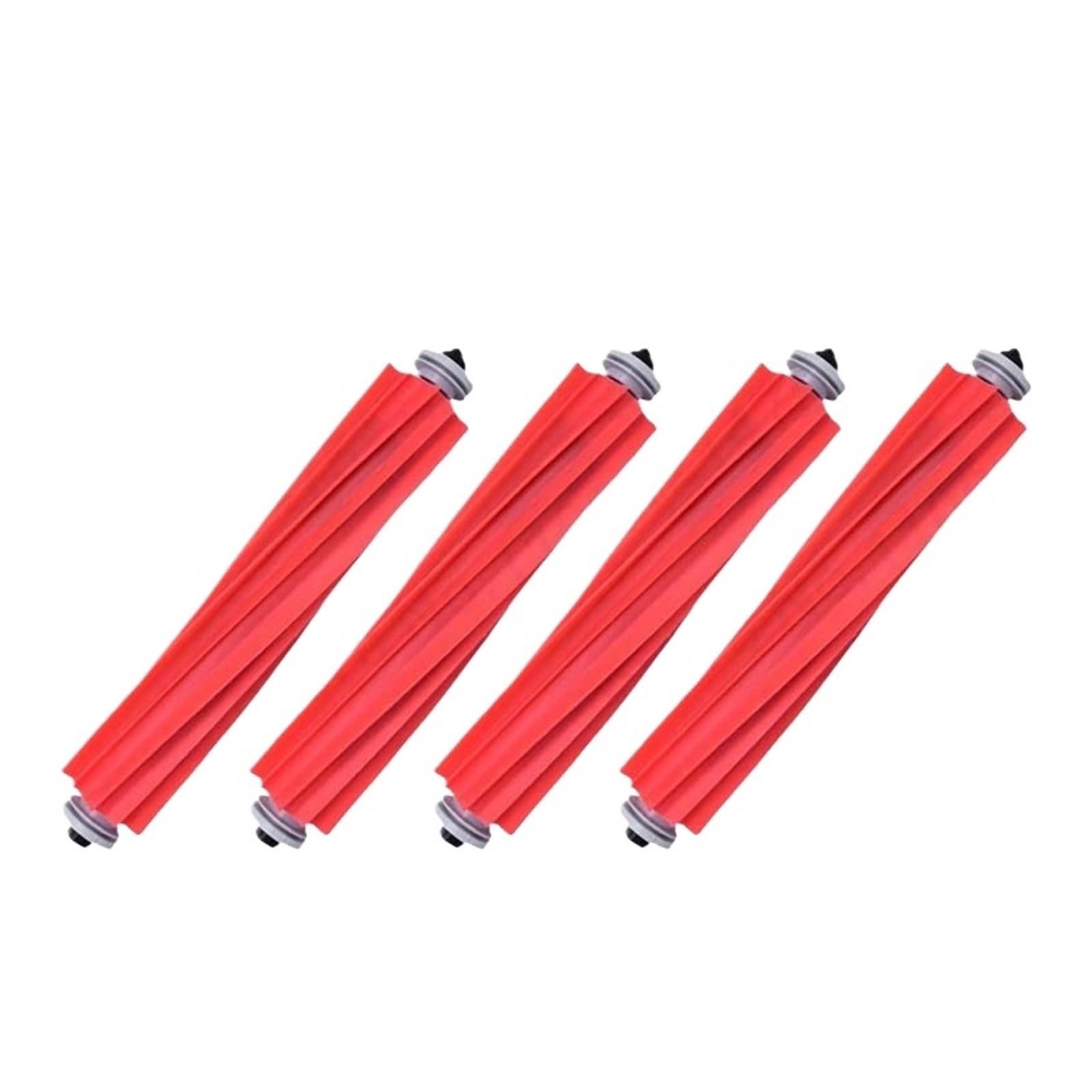 CJXYOPLAMFS Removable Rubber Main Roller Brush Accessories ，Compatible For Roborock， S7 Maxv Ultra Q7 Qrevo Maxv Qrevo Pro P10 Robot Vacuum Cleaner Parts(4 PCS)
