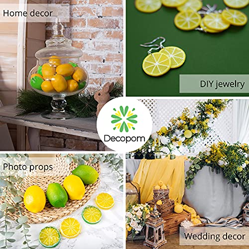 Fake Lemons Limes and Slices Set 36 Kit Decoration Faux Citrus Fake