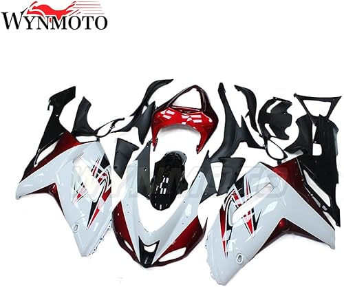 Miniatura 3 de Kit de carenado completo de plástico rojo blanco apto para Kawasaki ZX6R 2007 2008 ZX636R 07 08 zx-6r 636 ABS molde de inyección de plástico
