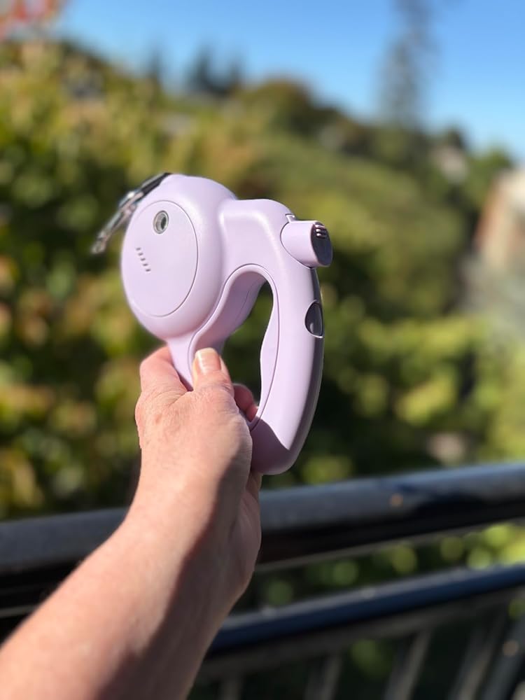 The Barkly Leash with a Built-In Personal Safety Alarm in Lilac