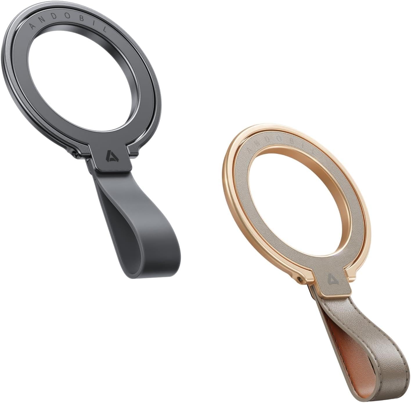 andobil Magnetic Phone Grip Space Grey & Greige