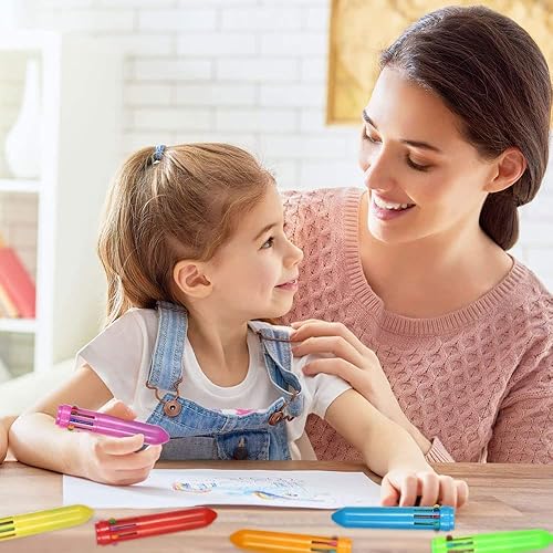 Miniatura 6 de Kaptin Paquete de 30 mini bolígrafos multicolor 10 en 1 de 0020in bolígrafos retráctiles bolígrafos multicolor bolígrafos para niños suministros