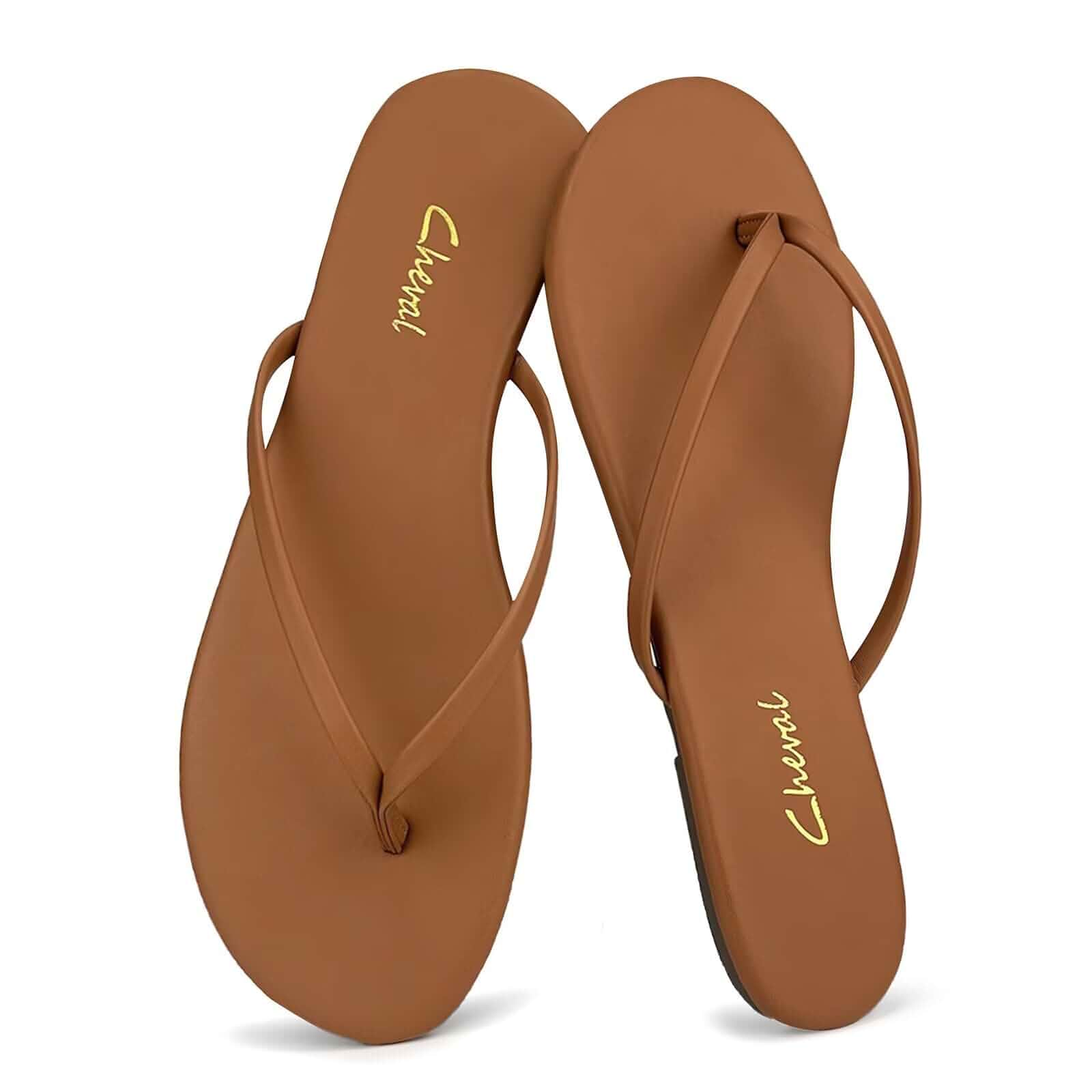 Cheval Flat Leather Flip Flops for Women, Comfortable Dressy Thong Sandals 2026 Summer and Spring Vacation Essentials, Chanclas Para Mujer