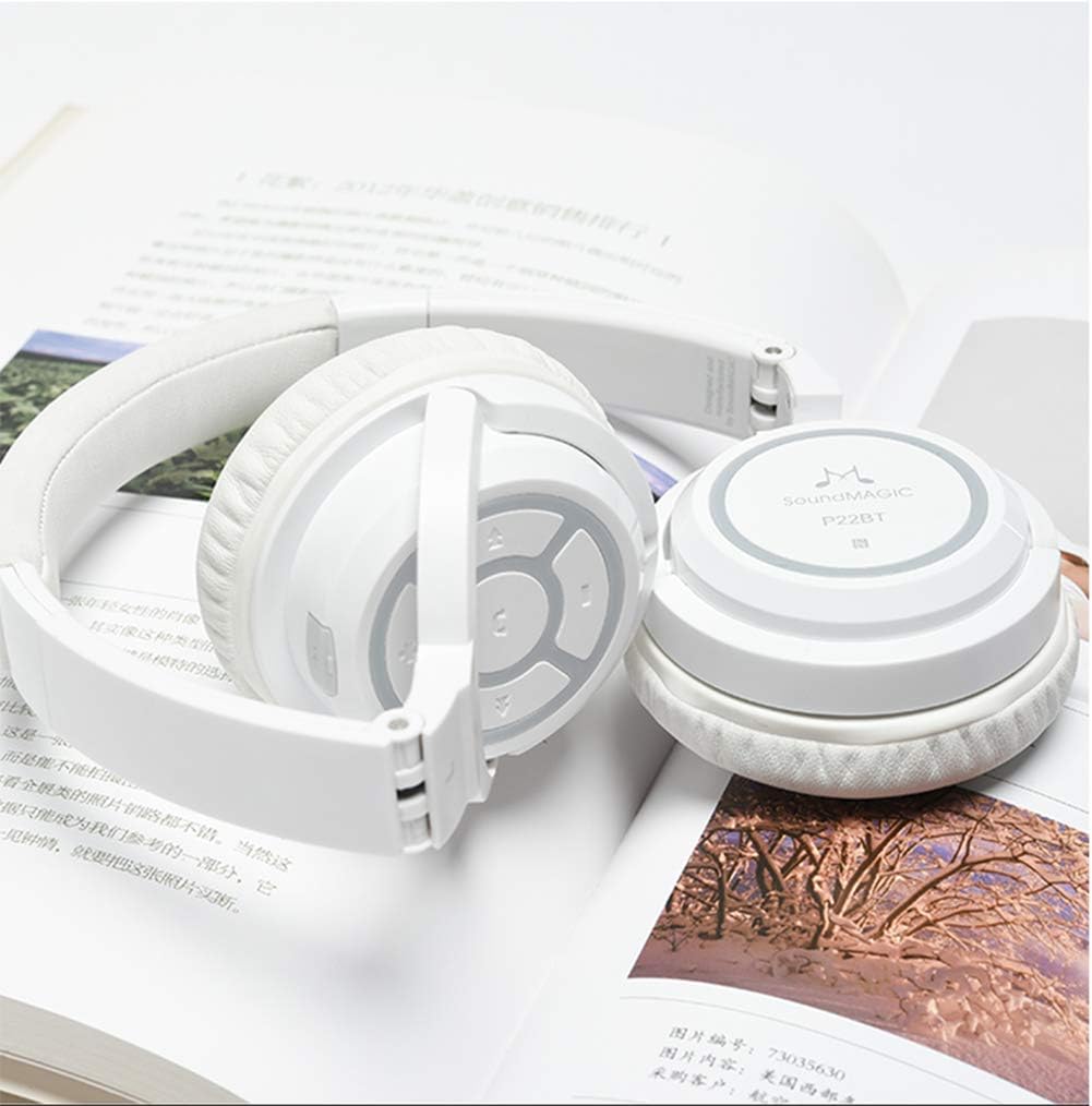 SoundMAGIC P22BT headphones folded for compact storage.