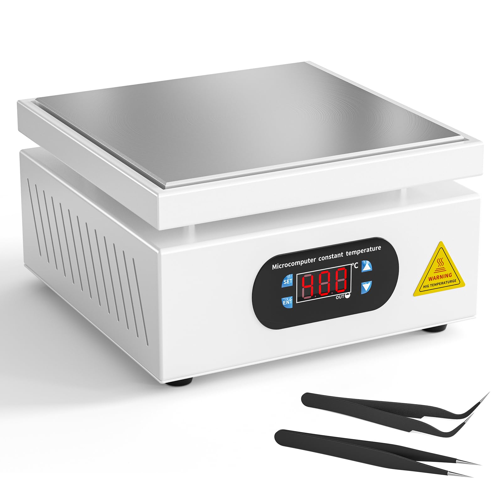 Kidken Stacja lutownicza płyta grzewcza 700W cyfrowa LCD 0-400°C 200x200mm