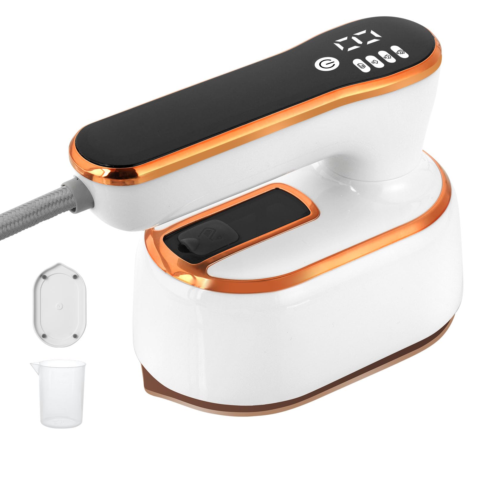 AUAUY Mini Iron, 1000W Travel Iron Steam, Compact Portable Steam Iron