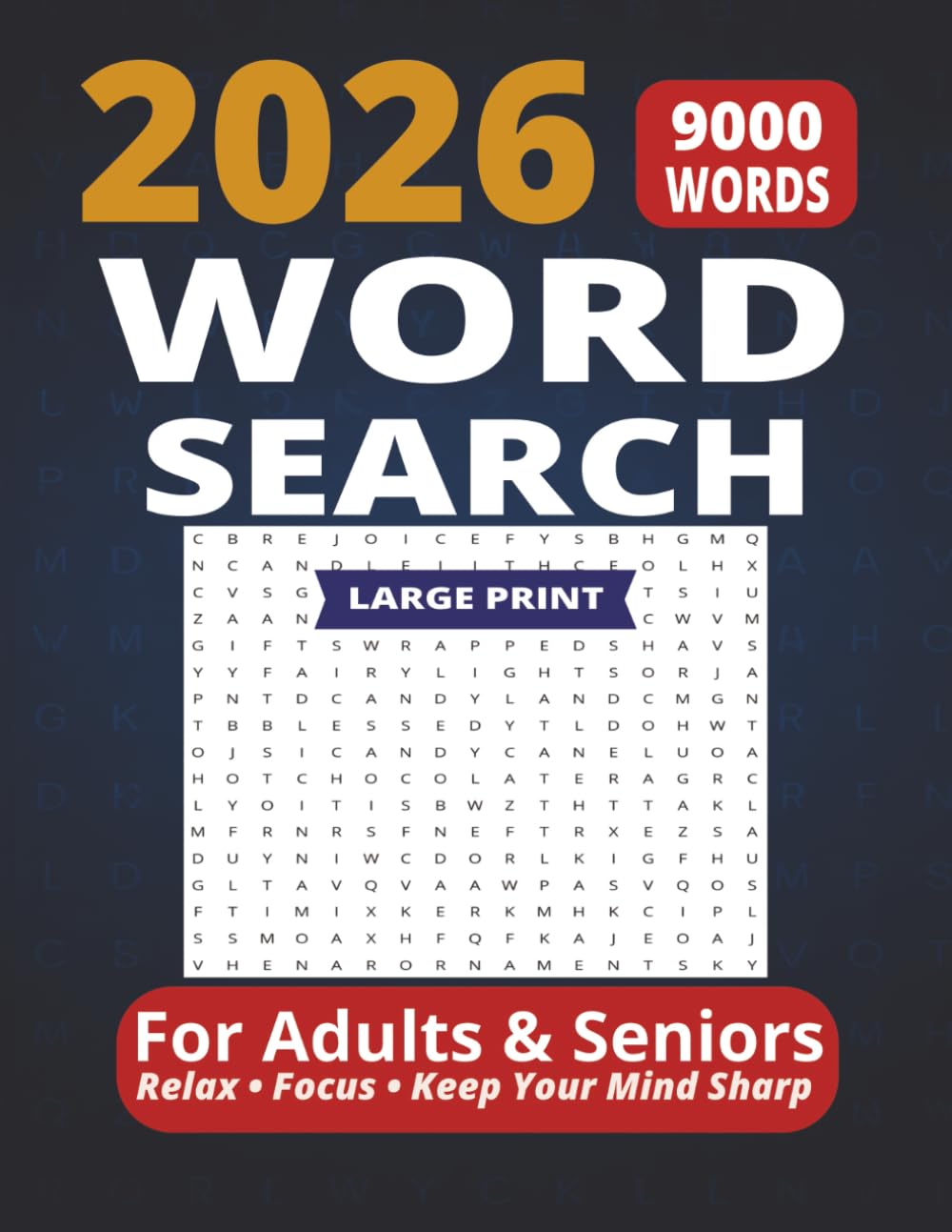 BIG 9000 Word Search Puzzles – Large Print: 9000 Carefully Selected Words | Varied Themes | Easy-to-Read Word Finds for Adults & Seniors