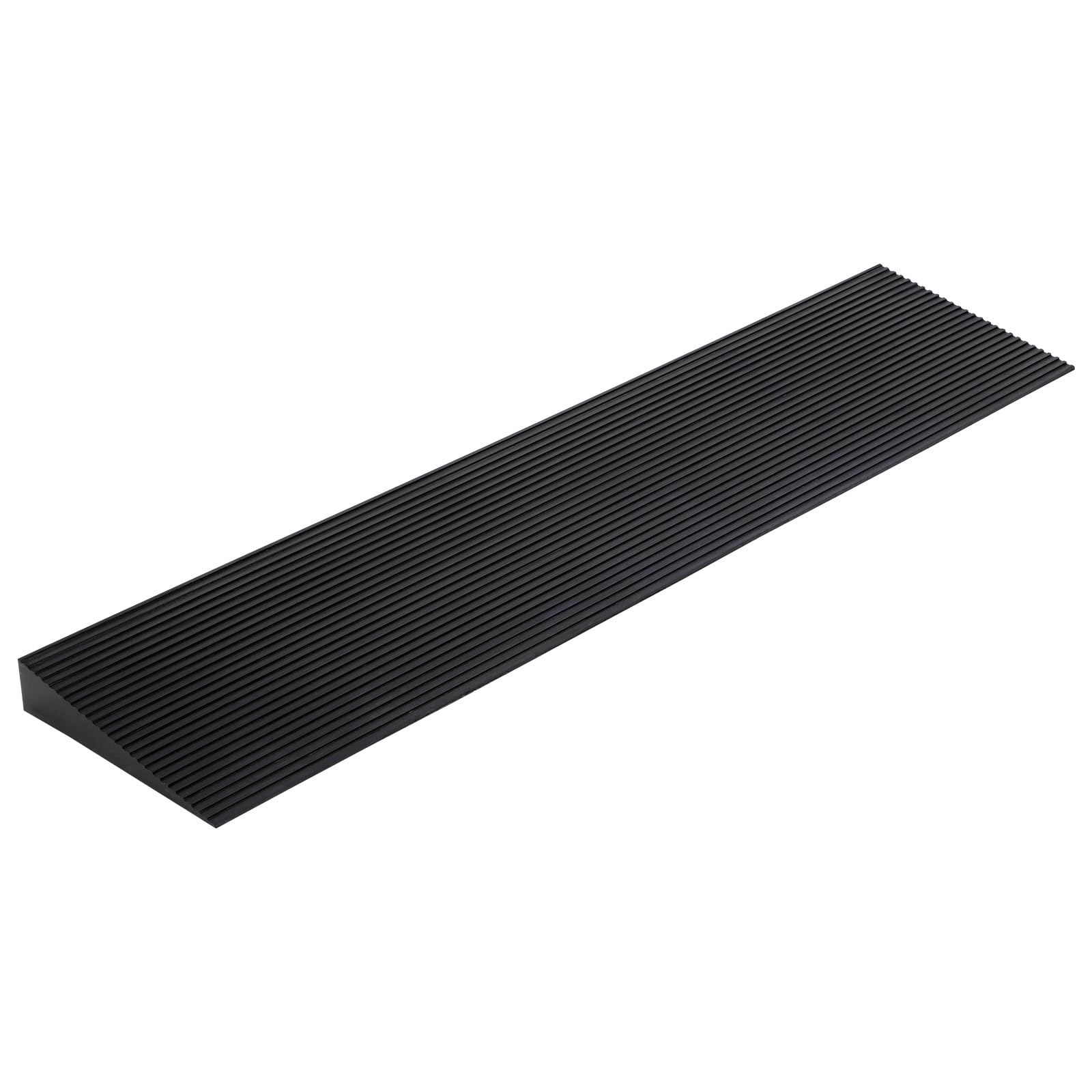 Threshold Ramp 1.6" Rise, 35.4" Wide Non-Slip Rubber Door Entry Ramp Doorways Driveways Bathroom Raised Landings for Wheelchairs, Scooters, Walkers and Power Chairs