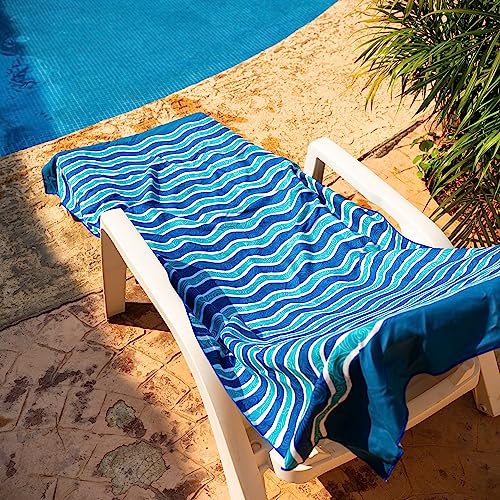 image for Elite Trend XL Beach Towel for Travel – Extra Large 78x35 Inch w/Bag