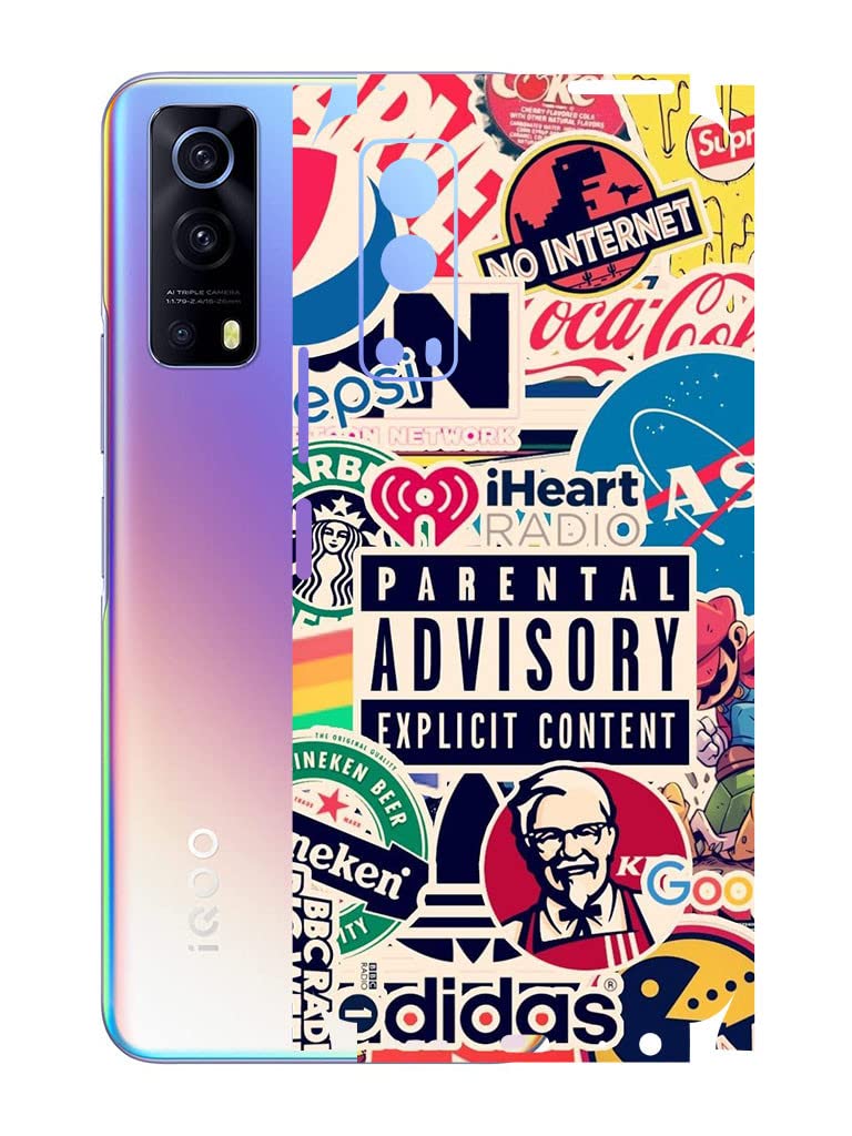 AtOdds - Vivo IQOO Z3 (5G) Mobile Back Skin Rear Screen Guard Protector Film Wrap (Coverage - Back+Camera+Sides) (Explicit Graffiti) (B0BPCLWHJB) Amazon Price History, Amazon Price Tracker
