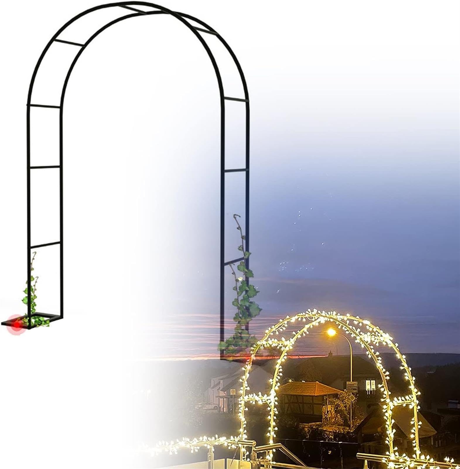 Arche de jardin facile à monter finis les tuteurs fragiles