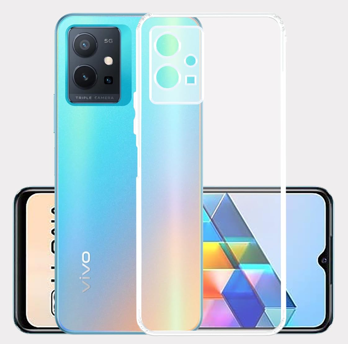 YOFO Back Cover for Vivo T1 (5G) (Flexible|Silicone|Transparent|Camera Protection) (B09ZLCNMMF) Amazon Price History, Amazon Price Tracker