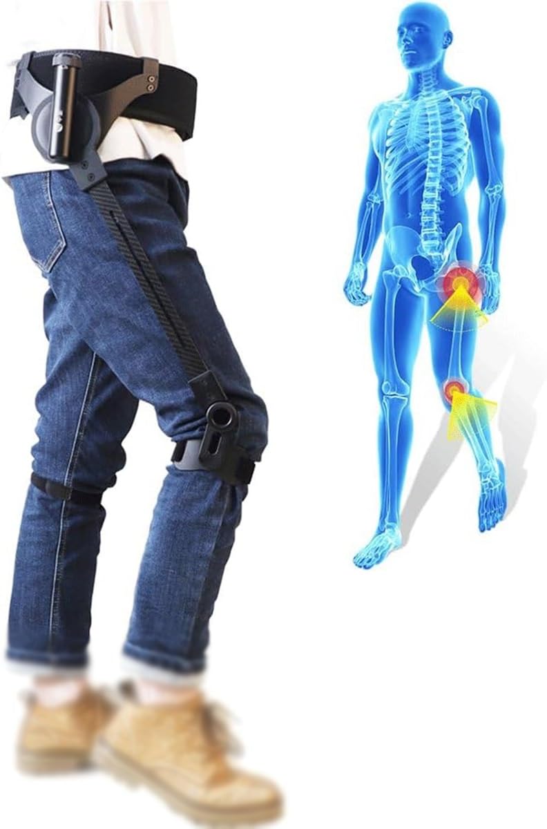 Pomoce do chodzenia, Bionic Body Power Walking Aid Sprzęt do rehabilitacji kończyn dolnych po udarze mózgu dla dorosłych i osób starszych(Left Leg,M)