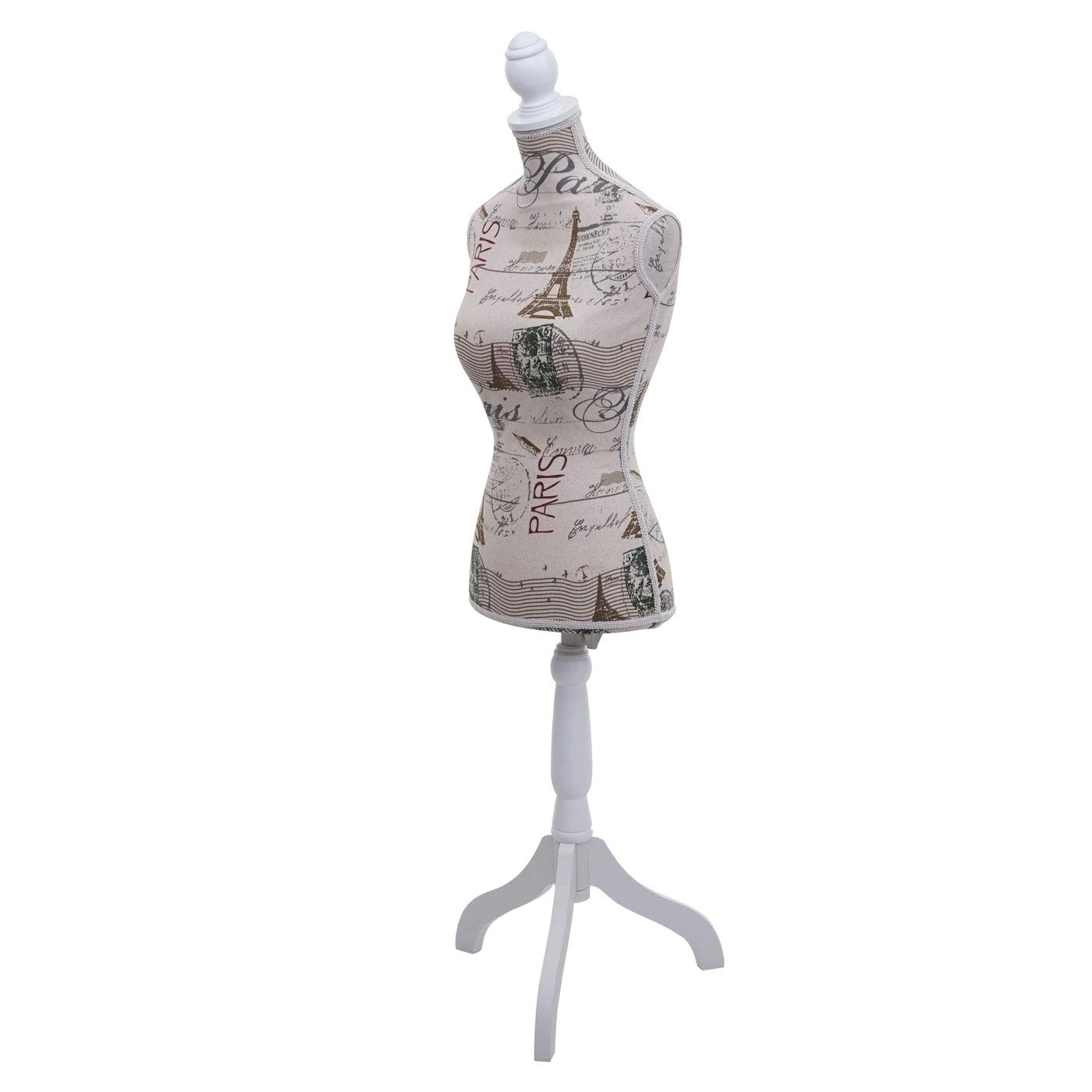 Mannequin de Couture de Tailleur Buste Torse féminin T220 - Mousse, Motif Paris