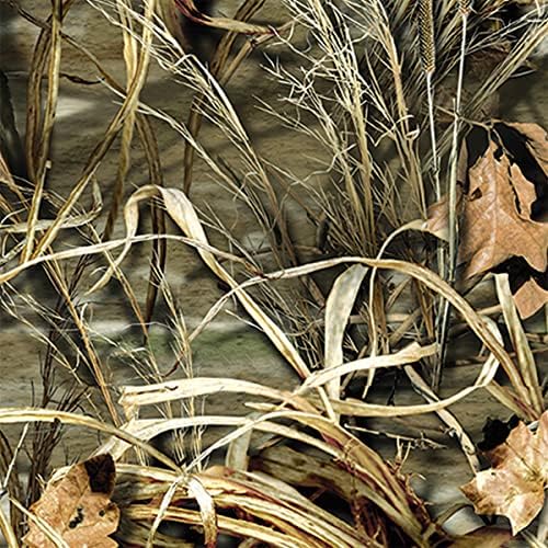 Queenbox 5x32.8ft Camo Vinyl Wrap, Woodland Nature Tree Camouflage Self-Adhesive Car Sticker Decal Film Air Release Roll, 1