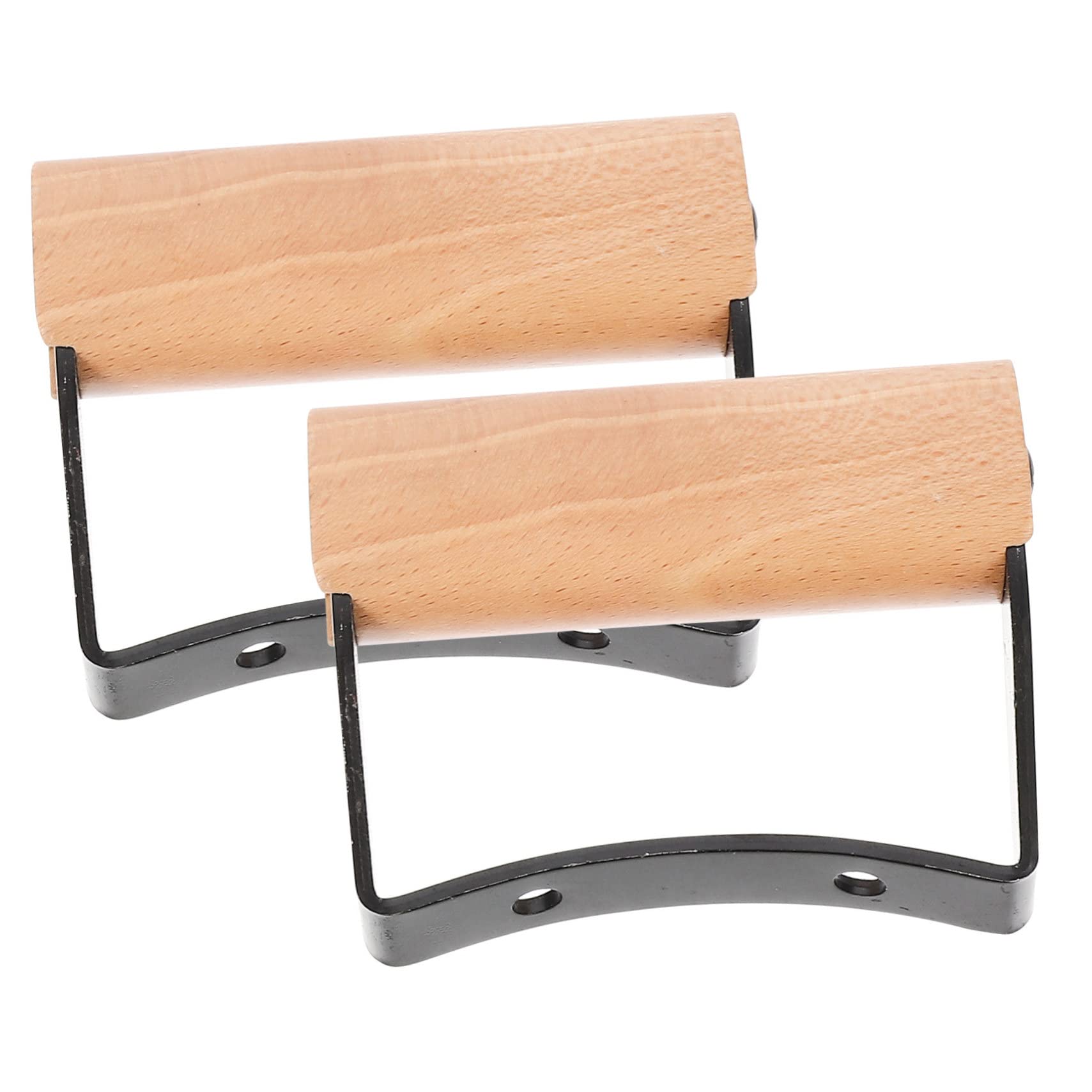 MUCKLILY 2Pcs Heat Resistant Pot Handle Scald Steaming Pot Side Handle Lightweight Wok Replacement Fit for Cookware High Grade Material