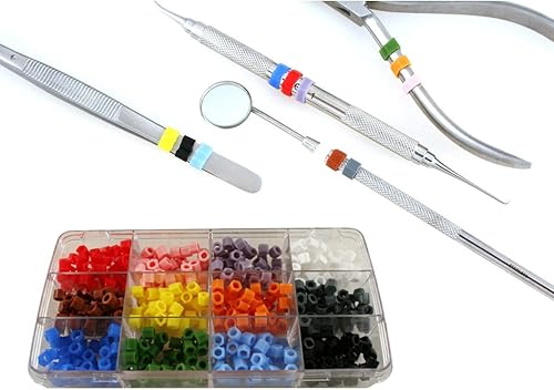Kit de 240 bandas de color de silicona para identificación de instrumentos autoclavable 450°F | Medixplus