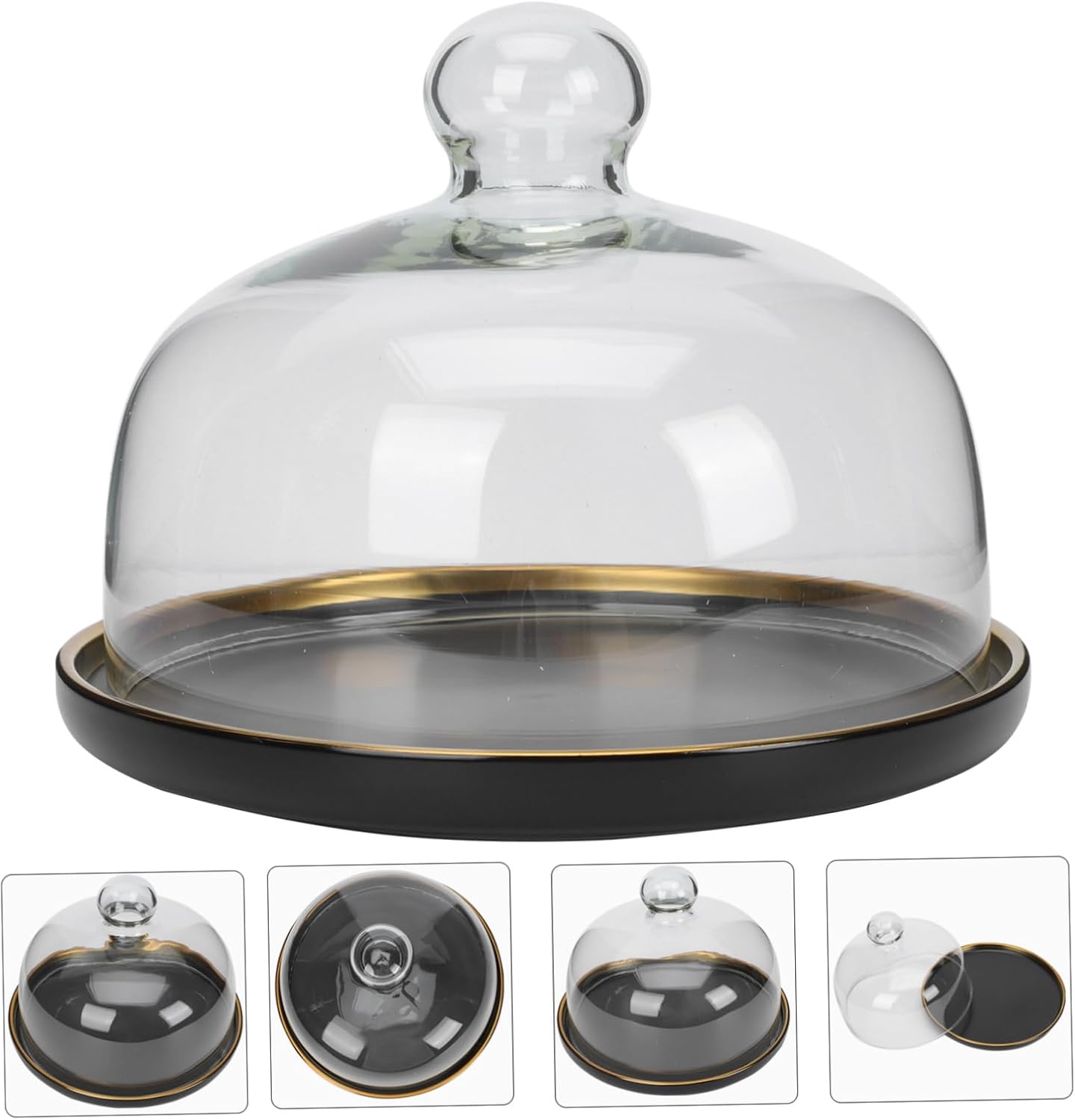 Elegant Cake Tray with Cover Versatile Food Serving Plate for Desserts Fruits and Snacks and Design for Home Parties and Special Occasions