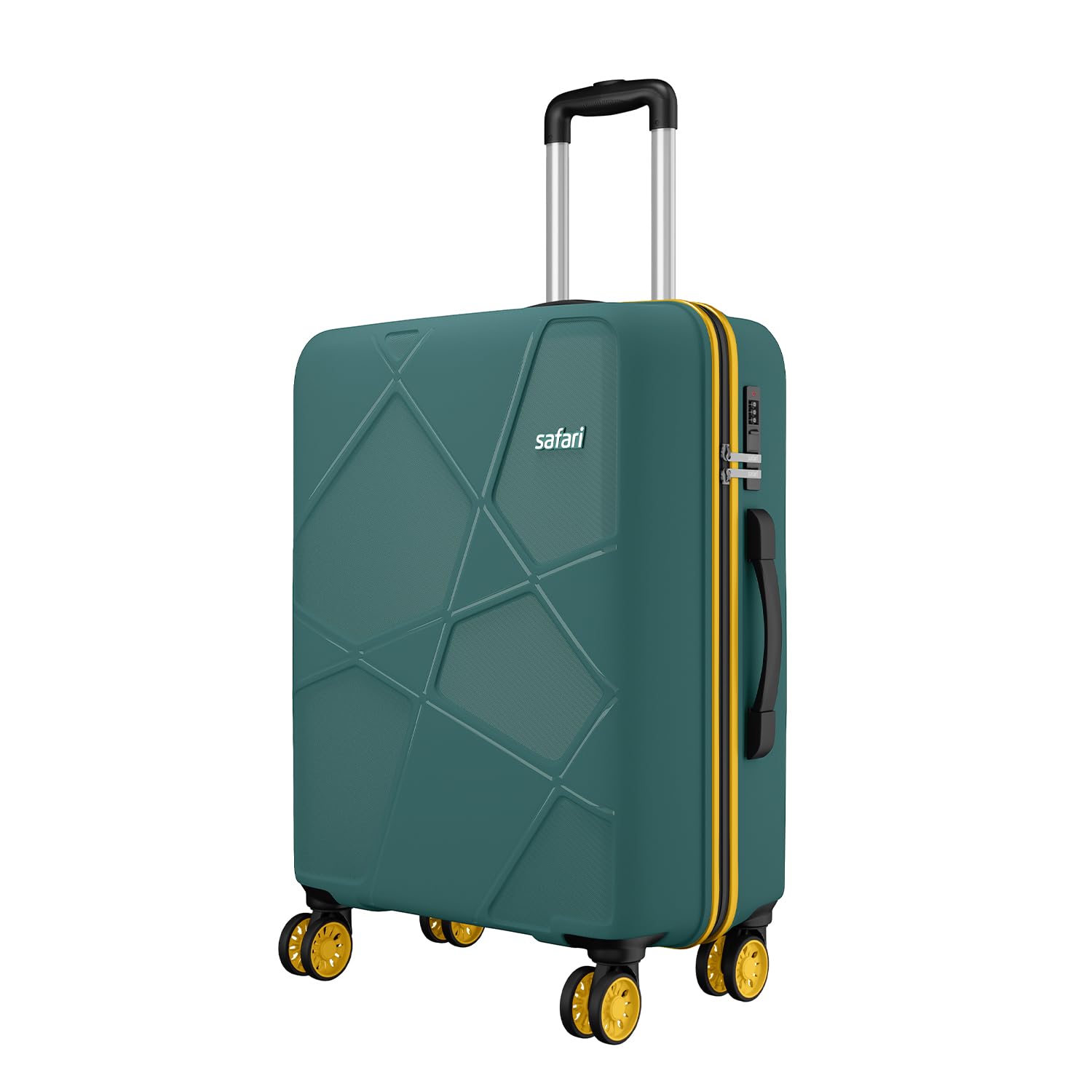 Pentagon Neo 8 Wheels 66Cm Medium Checkin Trolley Bag Hard Case Polypropylene, 360 Degree Wheeling Luggage, Travel Bag, Suitcase for Travel, Trolley Bags for Travel, Sage Green