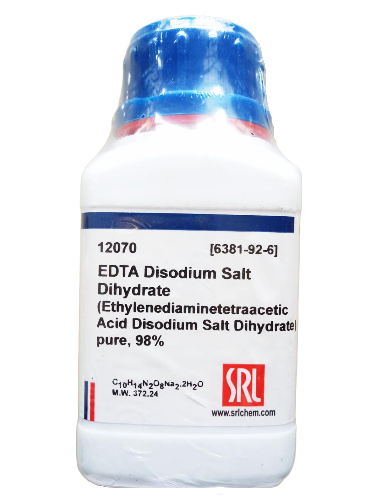 SRL EDTA Disodium Salt Dihydrate pure, 98% 100Gm, CAS NO 6381-92-6, Molecular Formula : C10H14N2O8Na2.2H2O, Storage : Room Temperature, Shelf Life : 60 Months, for laboratory and industrial use (B0C99CGJFQ) Amazon Price History, Amazon Price Tracker
