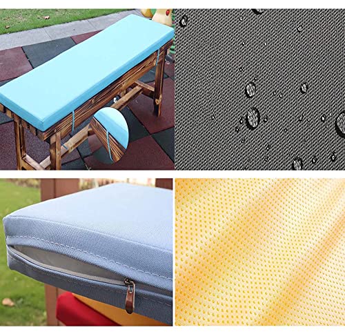 Cuscino impermeabile per panca da 80 x 45 x 5 cm, lungo cuscino in pelliccia per 23 posti, ideale per esterni, patio, uso interno, giardino, soluzioni per sedute