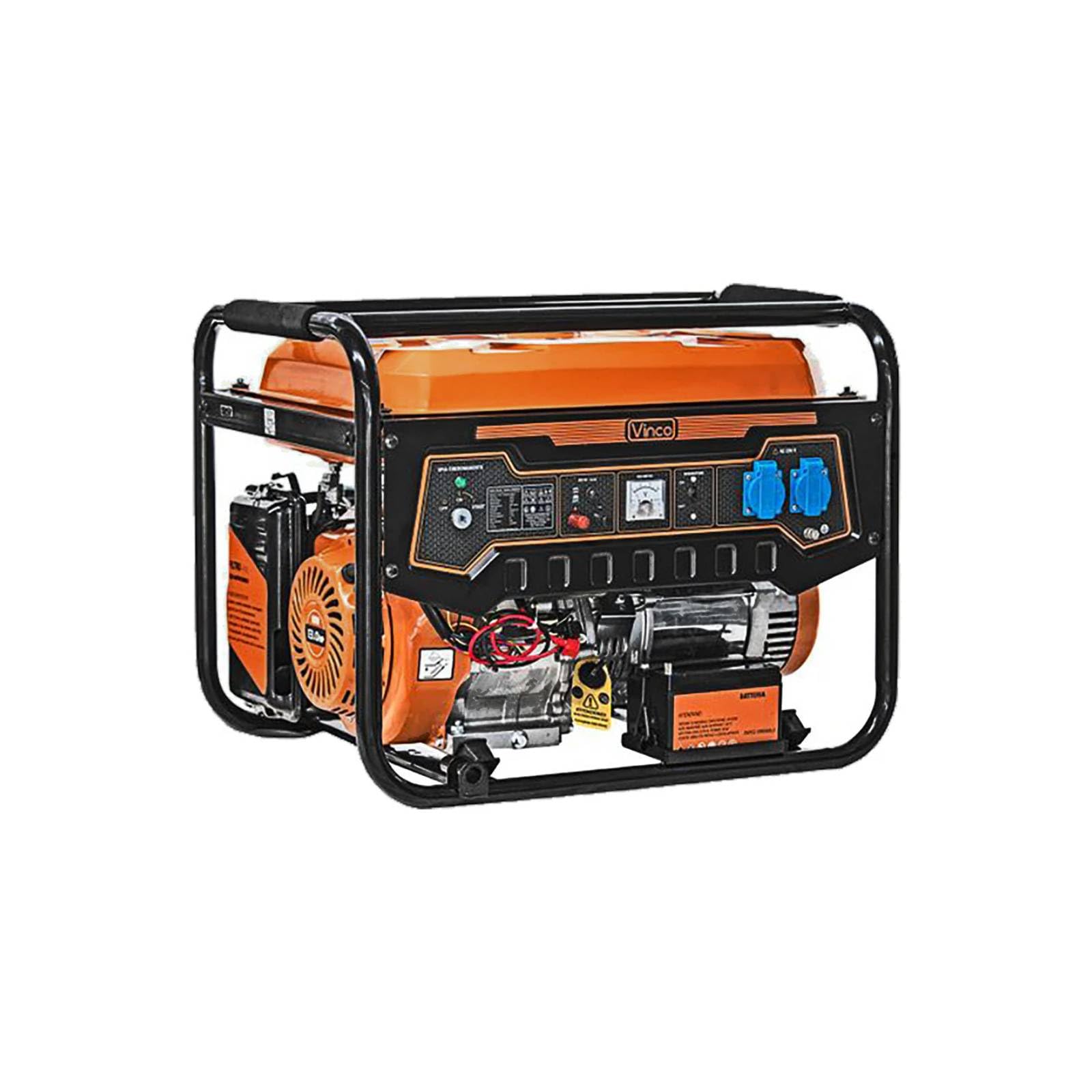 La zappa Generatore "60124" motore a 4 tempi monofase con funzionamento a benzina e avviamento elettrico 5,5 KW Hp 13