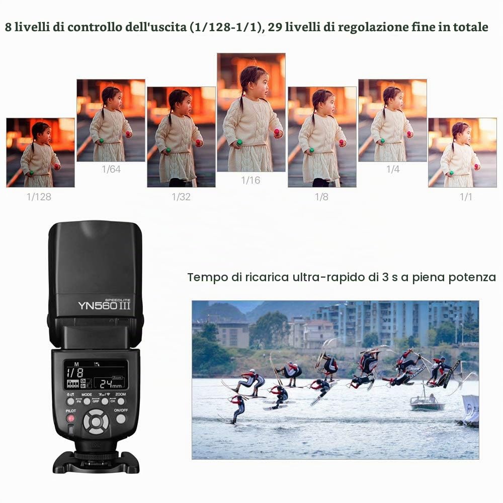 Yongnuo YN-560 - Mark III, Flash 2.4GHz per Canon/Nikon/Pentax/Olympus