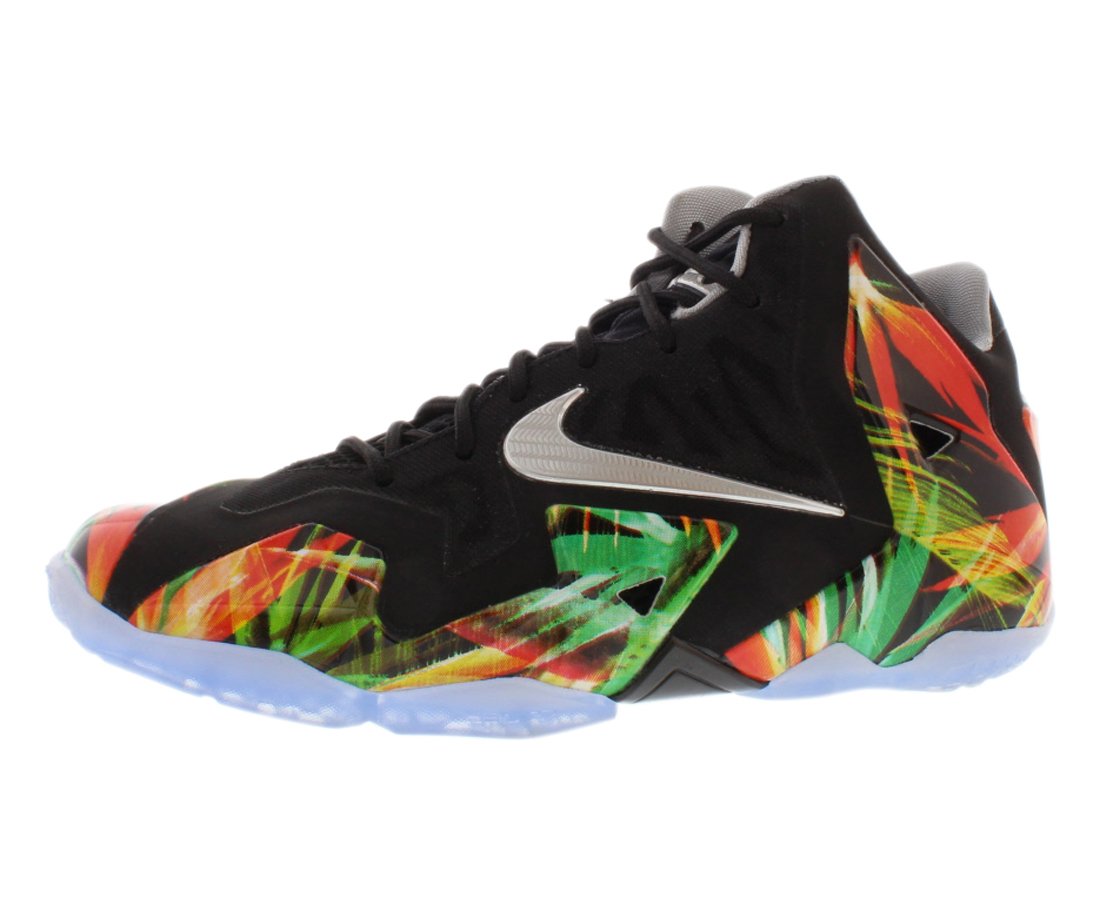 Nike Lebron XI (GS) Everglades - Black/Metallic Silver-Wolf Grey-Atomic Mint