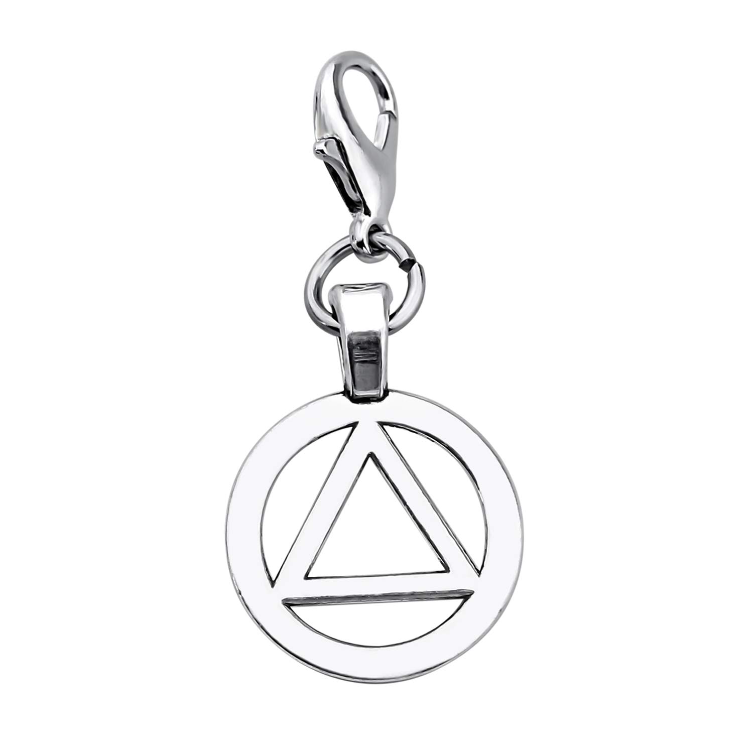 FEELMEM AA Recovery Jewelry AA Sobriety Charm Zipper Pull Alcohol Anonymities Gifts Sober Sobriety Charm Sobriety Gifts